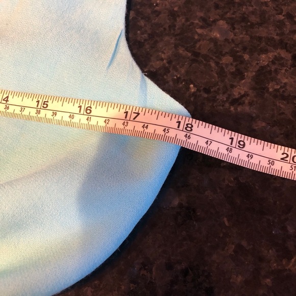 ASOS light blue front tie sleeveless mini Dress Size Small - Picture 6 of 6